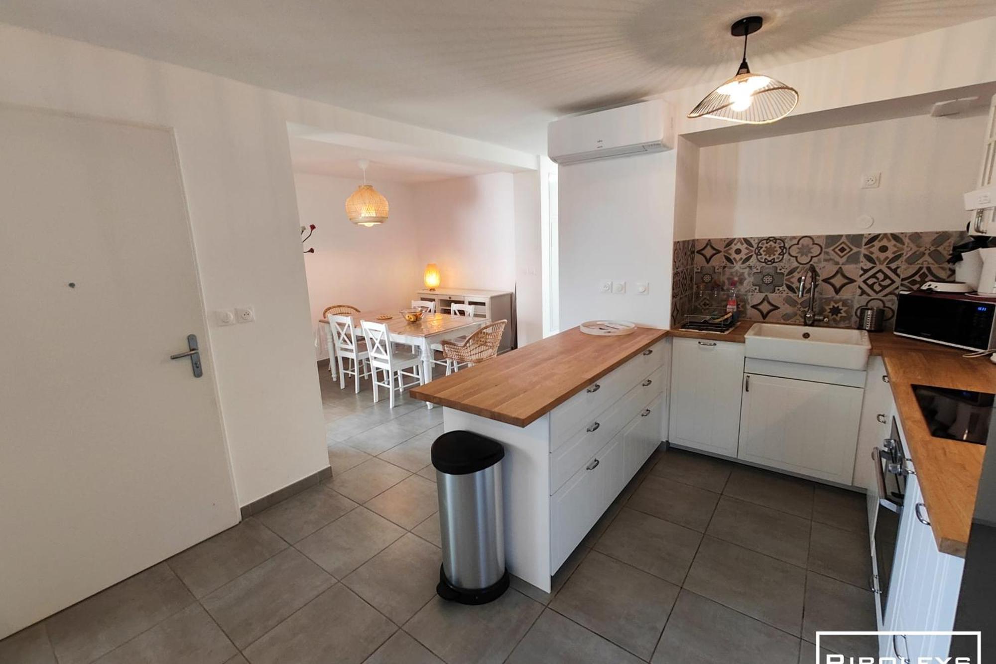 Superbe T3 Climatise Avec Wifi A 400M De La Plage Vias Exterior foto