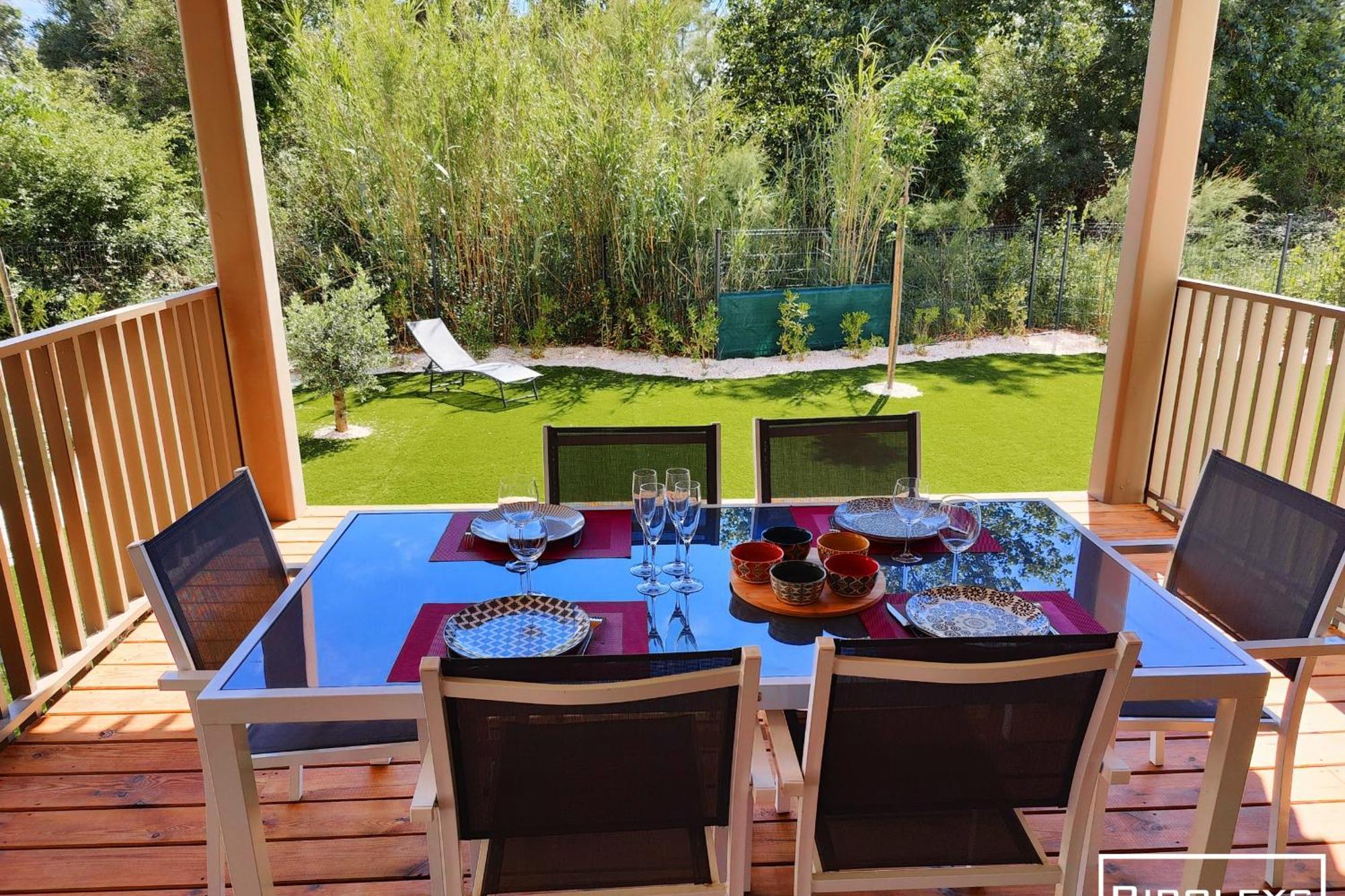 Superbe T3 Climatise Avec Wifi A 400M De La Plage Vias Exterior foto